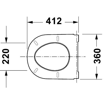 Duravit 28310000 - WC sjedalo D-CODE 37,4x42 cm bijelo
