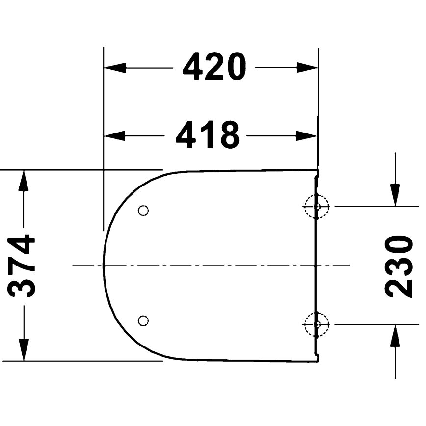 Duravit 28310000 - WC sjedalo D-CODE 37,4x42 cm bijelo