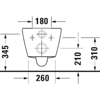 Duravit 29030900212 - Zidni WC bez ruba D-CODE keramika/sjajna bijela