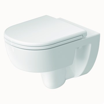 Duravit 45130900B2 - Zidna WC školjka Rimless s WC daskom SoftClose D-CODE keramika/visoko sjajna bijela