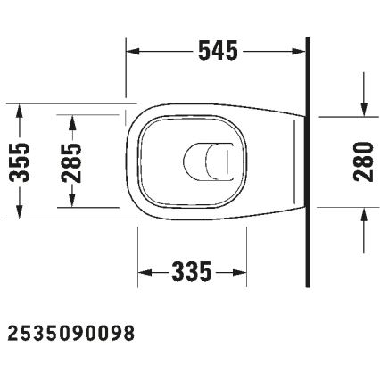 Duravit 45351900A1 - Zidno viseće WC školjka s daskom D-CODE, keramika/sjajna bijela