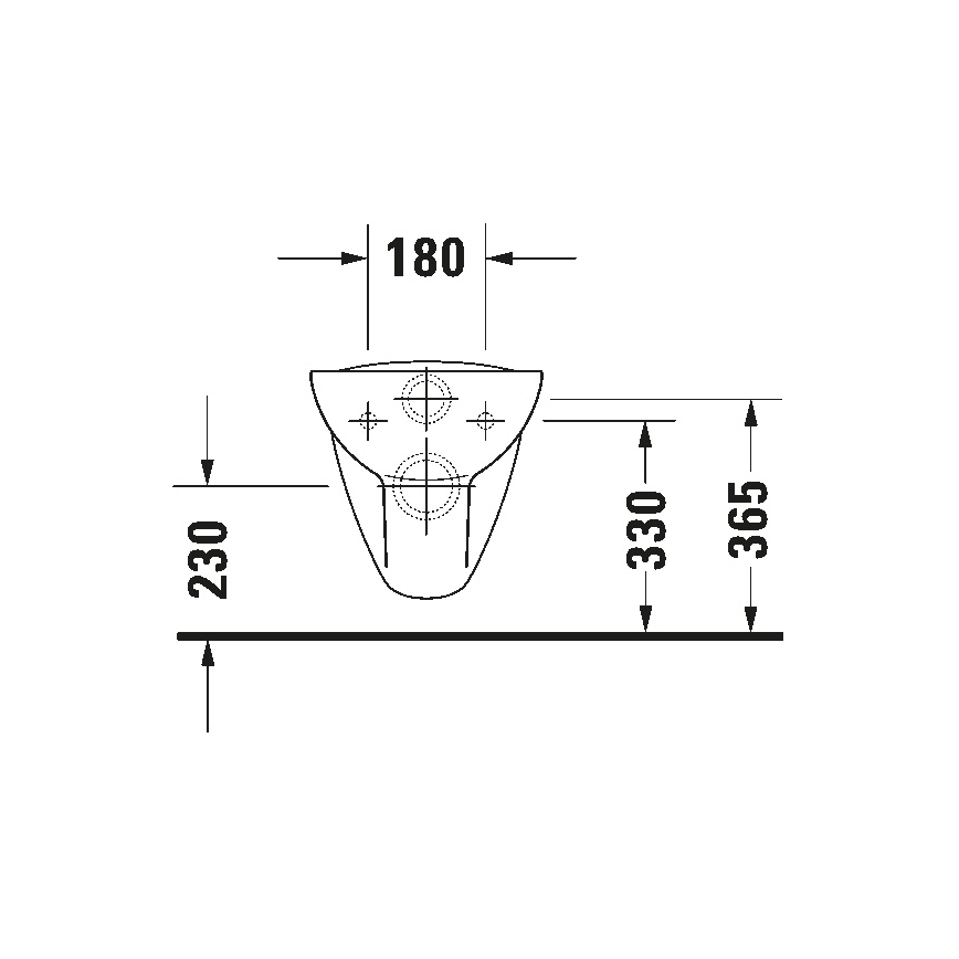 Duravit 45351900A1 - Zidno viseće WC školjka s daskom D-CODE, keramika/sjajna bijela
