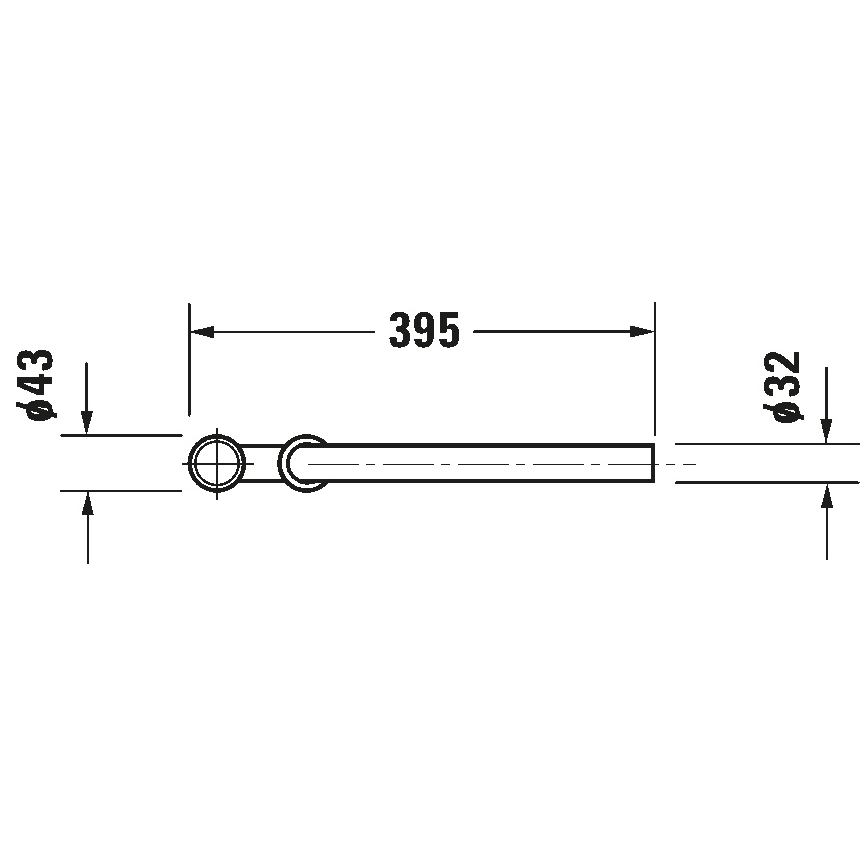 Duravit 50260000 - Sifon za umivaonik UNIVERSAL, sjajni krom