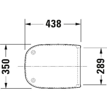 Duravit 67390099 - Daska za WC SoftClose D-CODE 35x43,8 cm bijela