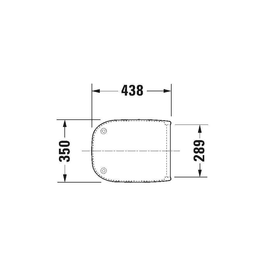 Duravit 67390099 - Daska za WC SoftClose D-CODE 35x43,8 cm bijela