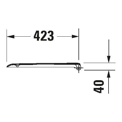 Duravit 67390099 - Daska za WC SoftClose D-CODE 35x43,8 cm bijela