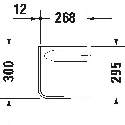 Duravit 8571800002 - Poklopac za sifon D-CODE 30x26,8 cm keramika/sjajna bijela