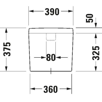 Duravit 927000004 - Vodokotlić za WC D-CODE 6/3l keramika/bijela