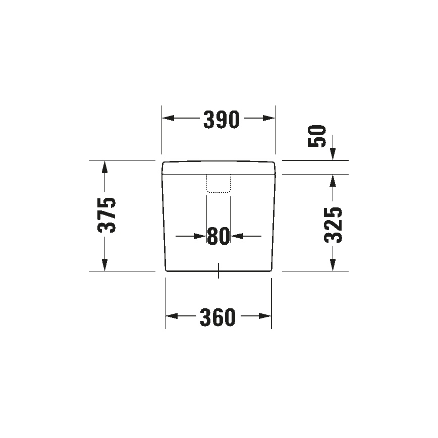 Duravit 927000004 - Vodokotlić za WC D-CODE 6/3l keramika/bijela