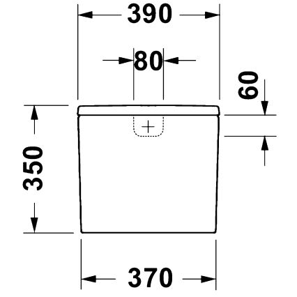 Duravit 9530000852 - Vodokotlić za WC D-CODE 4,5/3l keramika/bijela