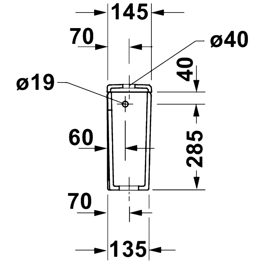 Duravit 9530000852 - Vodokotlić za WC D-CODE 4,5/3l keramika/bijela