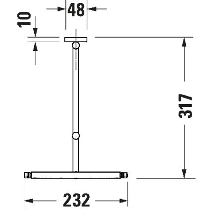 Duravit 99121000 - Zidno kozmetičko ogledalo D-CODE sjajni krom