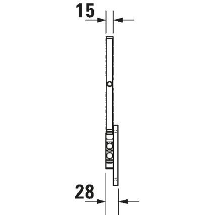 Duravit 99121000 - Zidno kozmetičko ogledalo D-CODE sjajni krom