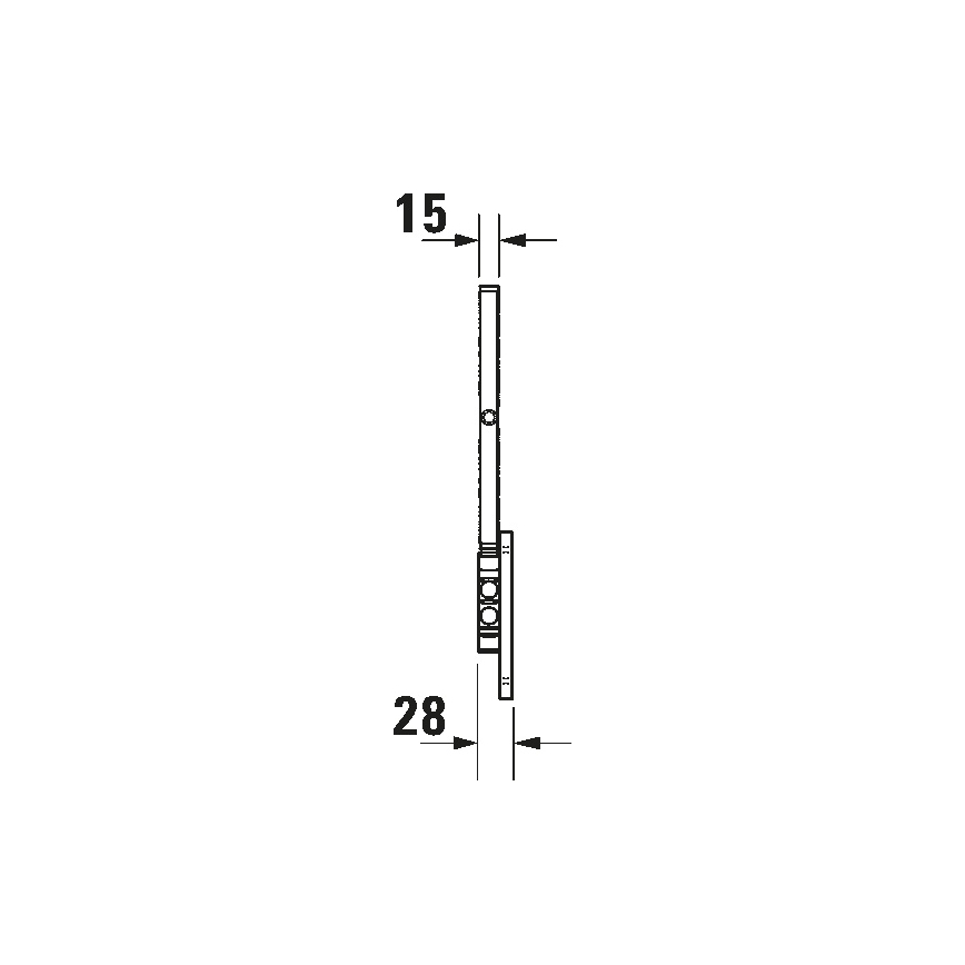 Duravit 99121000 - Zidno kozmetičko ogledalo D-CODE sjajni krom