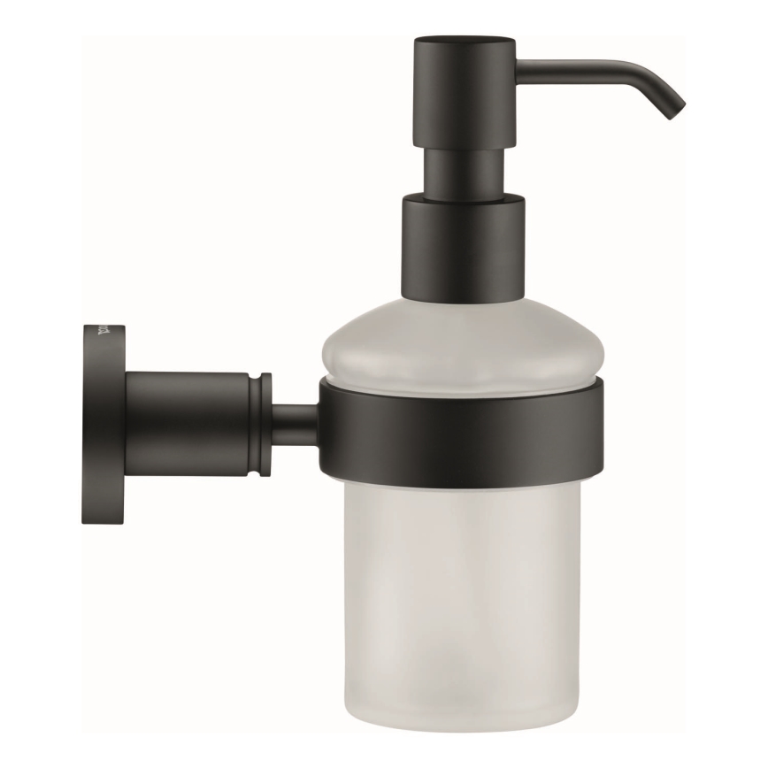 Duravit 99164600 - Zidni dozator tekućeg sapuna D-CODE 390 ml mliječno staklo/mat crna