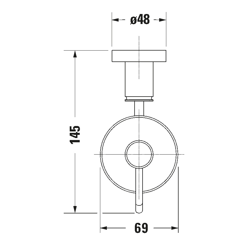 Duravit 99164600 - Zidni dozator tekućeg sapuna D-CODE 390 ml mliječno staklo/mat crna