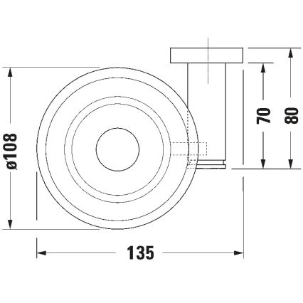 Duravit 99174600 - Zidni držač sapuna D-CODE lijevi mat crni