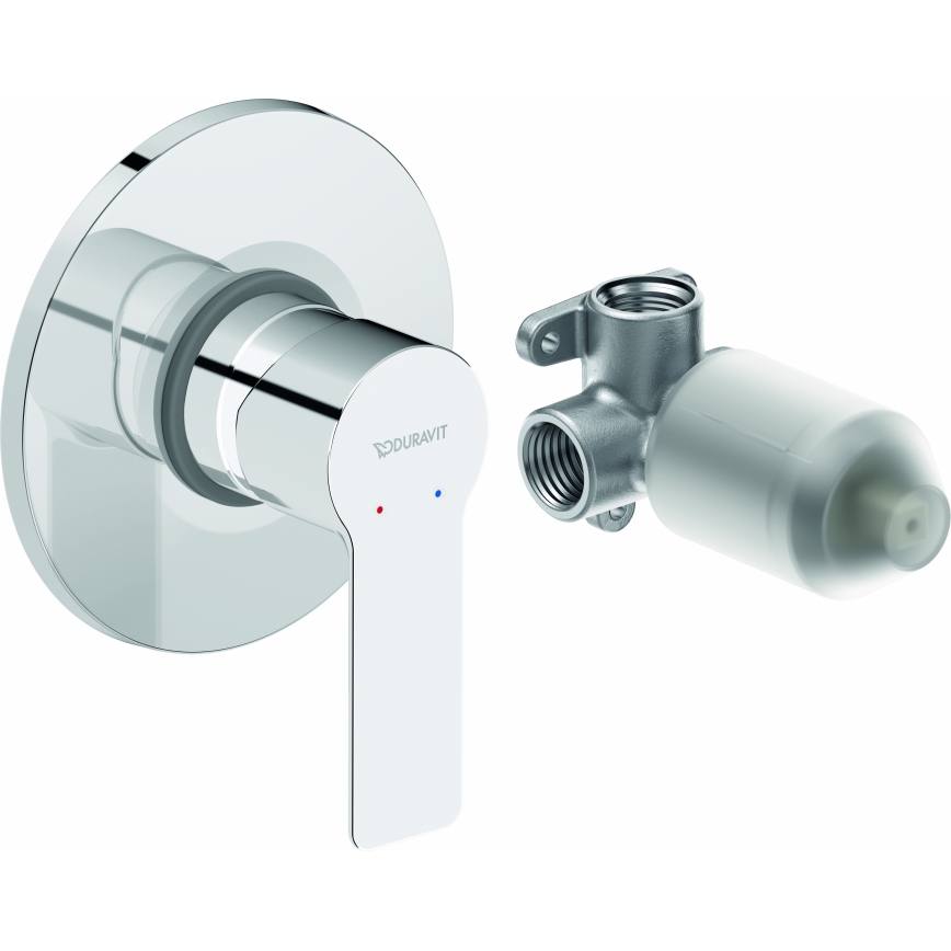 Duravit DC4210007010 - Tuš miješalica za podžbuknu ugradnju D-CODE sjajni krom