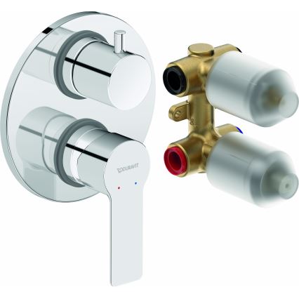 Duravit DC5210008010 - Tuš miješalica za podžbuknu instalaciju D-CODE, sjajni krom
