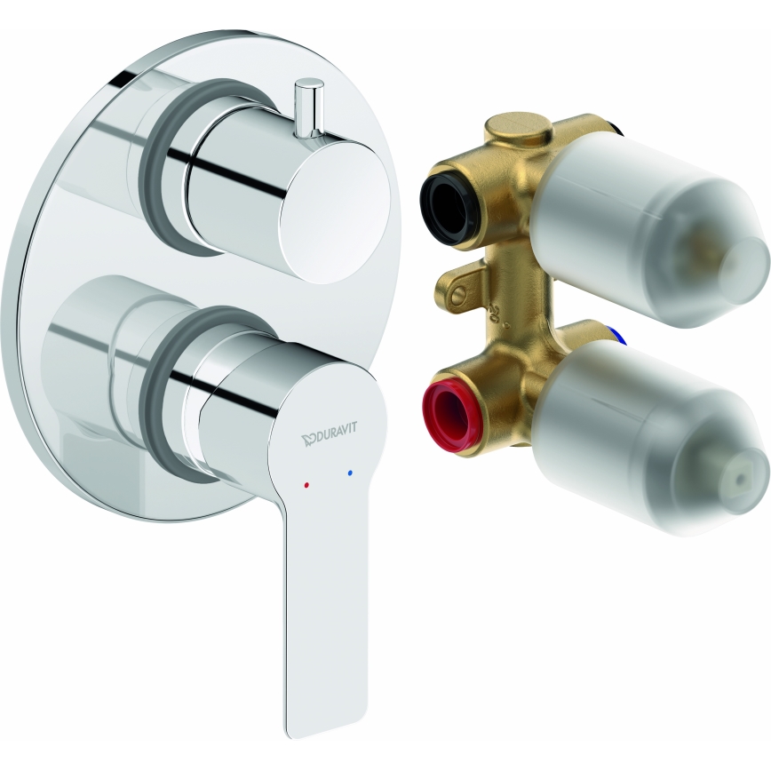 Duravit DC5210008010 - Tuš miješalica za podžbuknu instalaciju D-CODE, sjajni krom