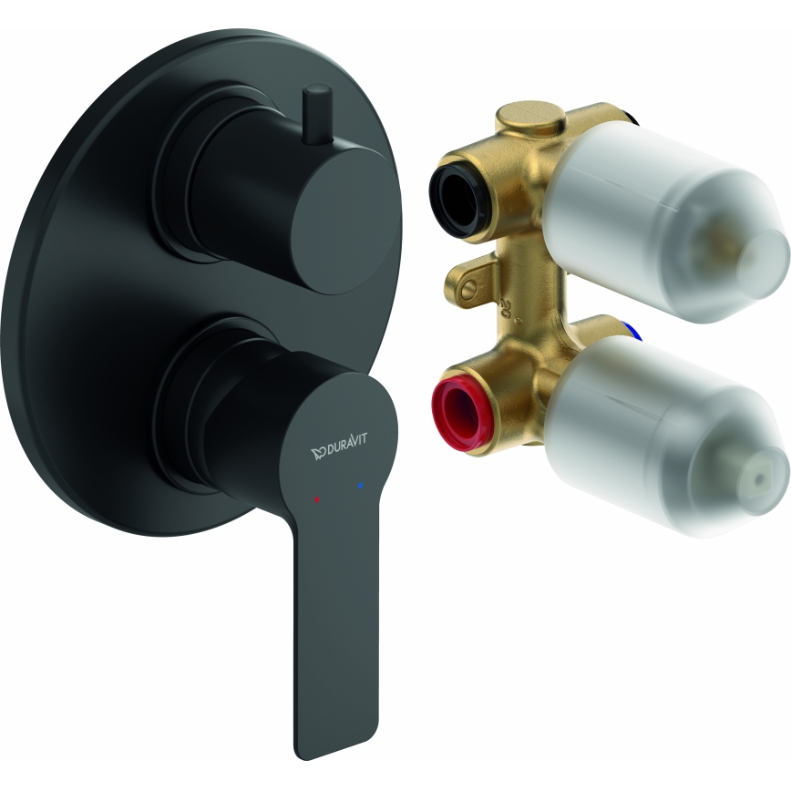 Duravit DC5210008046 - Tuš miješalica za podžbuknu ugradnju D-CODE, mat crna