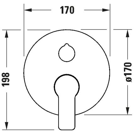 Duravit DC5210018010 - Kupaonska baterija za podžbuknu ugradnju D-CODE, sjajni krom