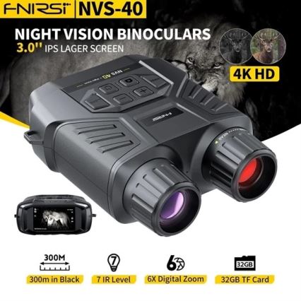 Dvogled s noćnim vidom 6x25 4000 mAh