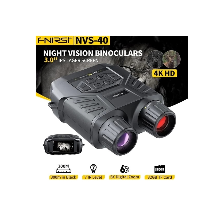 Dvogled s noćnim vidom 6x25 4000 mAh