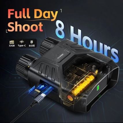 Dvogled s noćnim vidom 6x25 4000 mAh