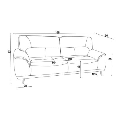 Dvostruka sofa LIVORNO bež boje