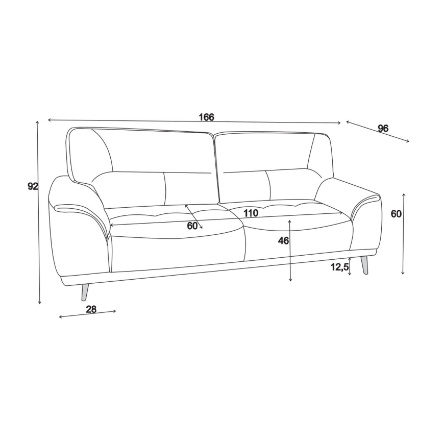 Dvostruka sofa LIVORNO bež boje