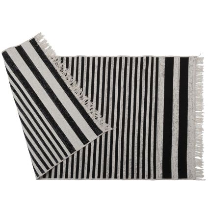 Dvostrani tepih KILIM GOLD 80x150 cm crna/bijela