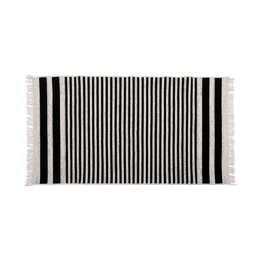 Dvostrani tepih KILIM GOLD 80x150 cm crna/bijela
