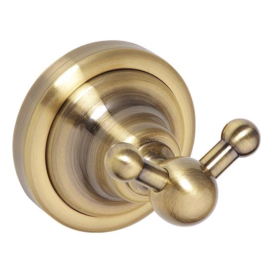 Dvostruka kukica 6,5x6,5 cm brončana