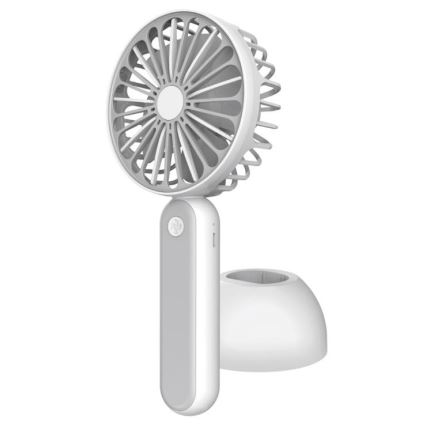 Džepni ventilator 1200 mA/3,7V USB sivi/bijeli