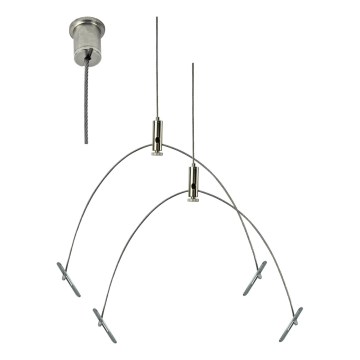 e2 elektro - Set ovjesnih sajli 150 cm sjajni krom