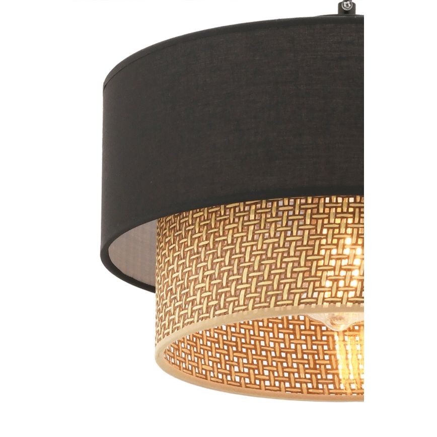ECHO viseća lampa 1xE27/60W/230V crna/smeđa