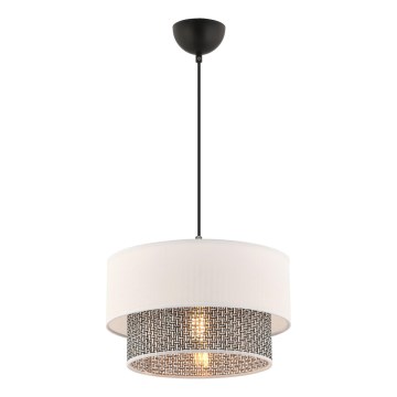ECHO Visilica 1xE27/60W/230V krem/ siva