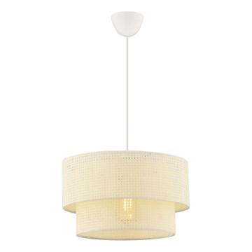 ECHO visilica 1xE27/60W/230V kremasta