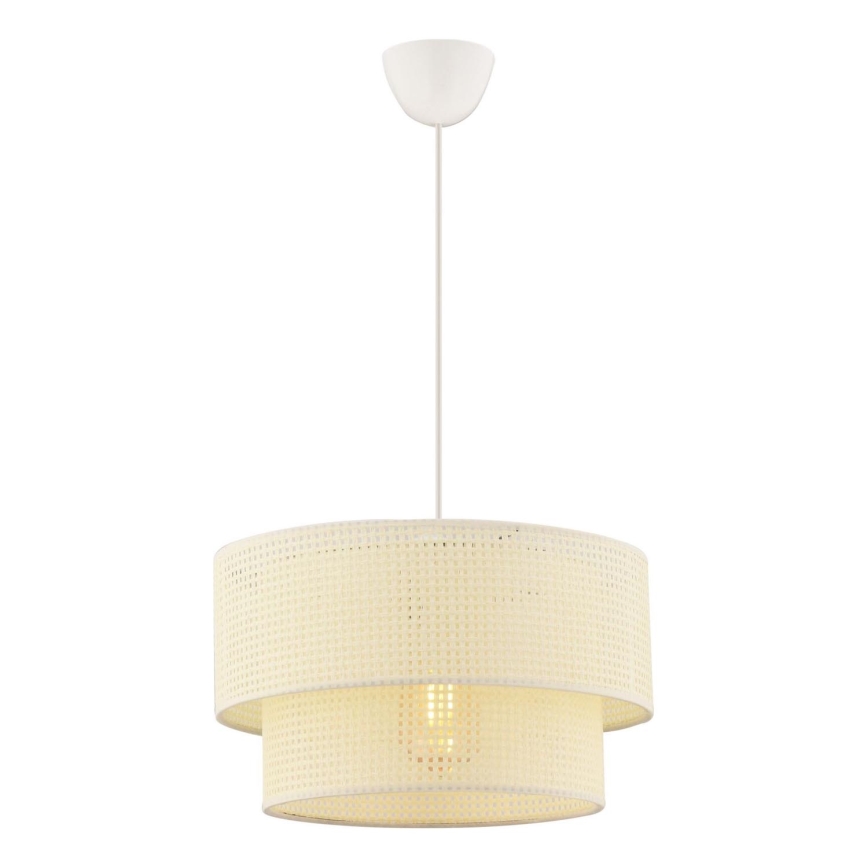 ECHO visilica 1xE27/60W/230V kremasta