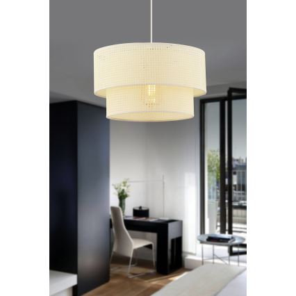ECHO visilica 1xE27/60W/230V kremasta