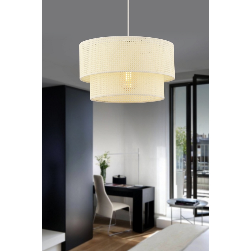 ECHO visilica 1xE27/60W/230V kremasta