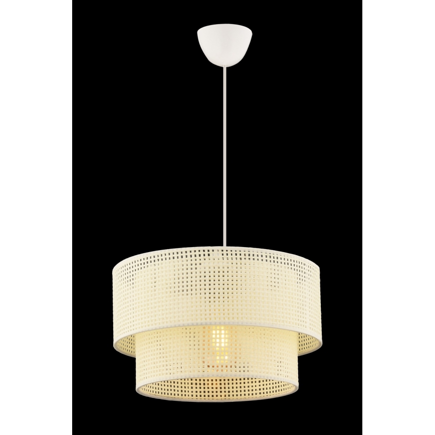 ECHO visilica 1xE27/60W/230V kremasta