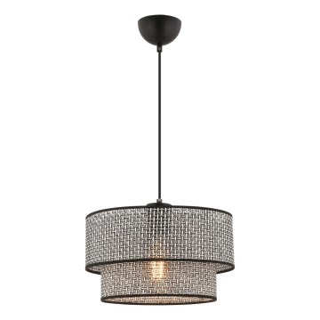 ECHO visilna lampa 1xE27/60W/230V siva/crna