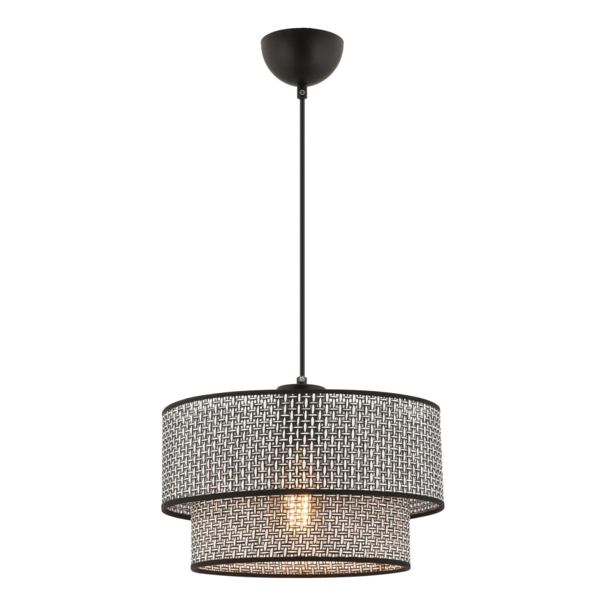 ECHO visilna lampa 1xE27/60W/230V siva/crna