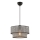 ECHO visilna lampa 1xE27/60W/230V siva/crna
