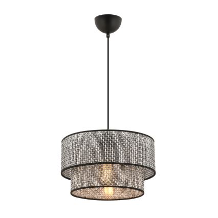 ECHO visilna lampa 1xE27/60W/230V siva/crna