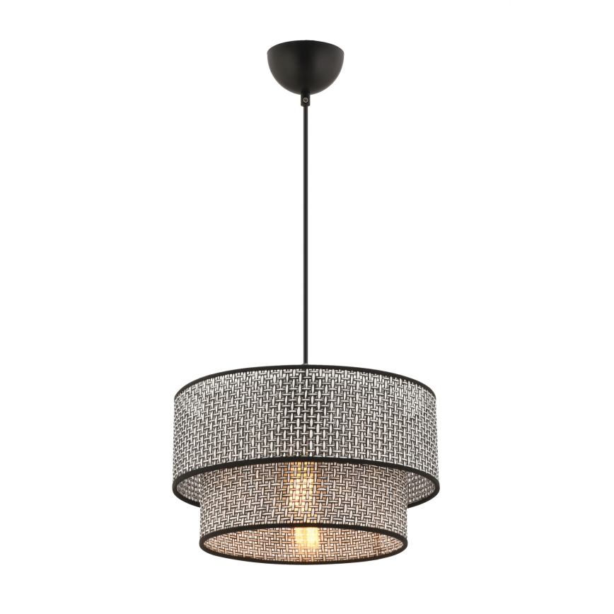 ECHO visilna lampa 1xE27/60W/230V siva/crna