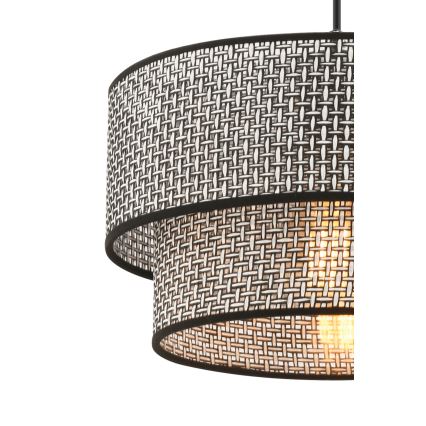 ECHO visilna lampa 1xE27/60W/230V siva/crna