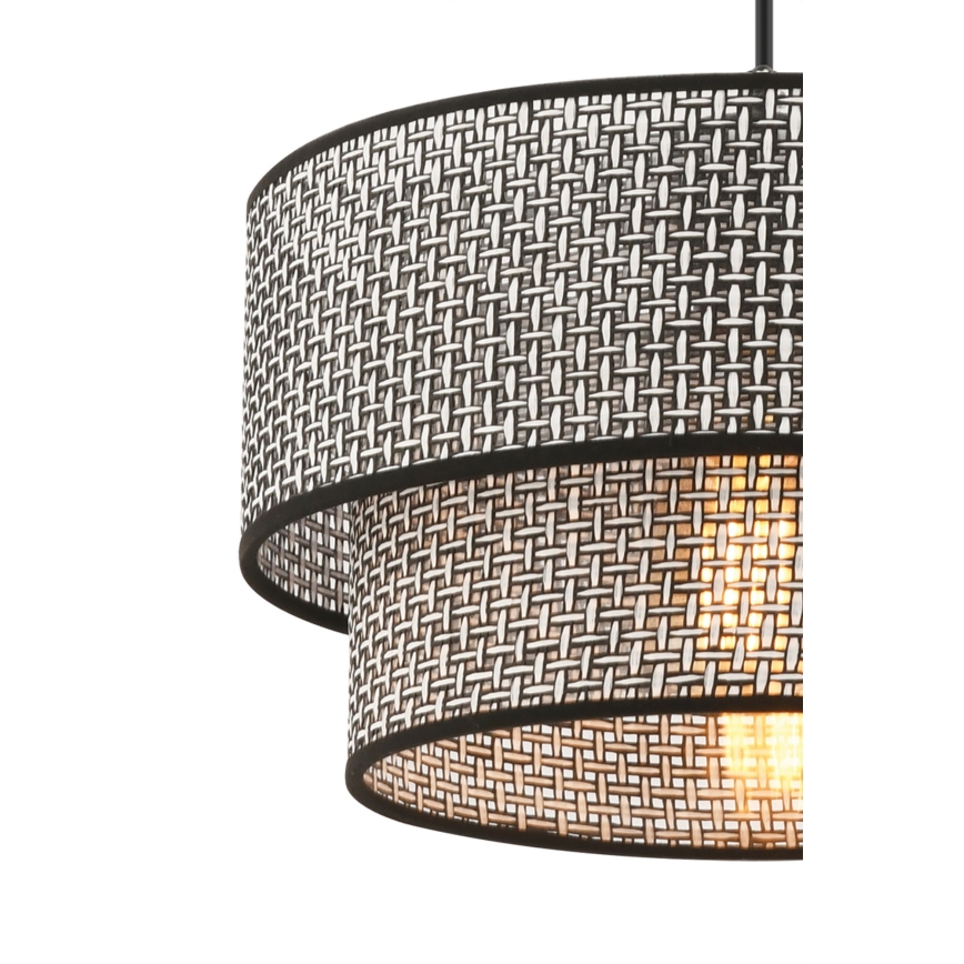 ECHO visilna lampa 1xE27/60W/230V siva/crna